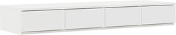 vidaXL - Lade - voor - Bed - in - Wit - 120x36,5x16,5 - cm - Gemaakt - van - Houtvezelplaat