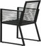 vidaXL - Tuinstoelen - 4 - st - touw - rattan - zwart