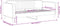 vidaXL - Slaapbank - 90x200 - cm - fluweel - blauw