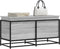 vidaXL - Opbergbox - met - deksel - 100x40x51,5 - cm - bewerkt - hout - grijs - sonoma