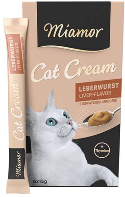 Miamor - Cream Snack 6x15g (11-pack) - Leverworstcrème