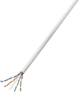 TRU COMPONENTS 1571464 Netwerkkabel CAT 6 U/UTP 4 x 2 x 0.27 mm² Wit 25 m