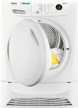 Zanussi ZDC8245NW - Condensdroger - 8 kg - Sensordroger - LCD-display