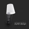 V-TAC VT-88062-B - LED Bedlamp - 2W 60 Lumen 3000K met 2x USB/USB-C - Zwart