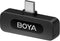 BOYA BY-V10 (V2.0) - Microfoon met bevestigingsclip - Draadloos 20 - 16000 Hz - Zwart