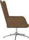 vidaXL Relaxstoel met voetenbank stof taupe