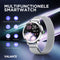 Valante NovaX Smartwatch - Smartwatch Dames - Zilver staal - 38 mm - Stappenteller - Hartslagmeter - Bloeddrukmeter - Bellen via Bluetooth