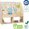 WonderMind Kinderboekenkast - Gecertificeerd 100% Massief Hout - B90 x H95 x D35 cm - Montessori - Kinderkamerkast