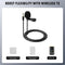 CM5 Lav-microfoon (2 stuks) 1,2 m bedrade clip-on lavalier-revers, omnidirectionele condensator, 3,5