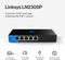 Linksys LN2305P - Netwerk Switch - 5-poorts PoE+ 2,5 Gbps - Zwart