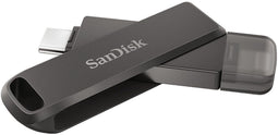 SanDisk iXpand Luxe - USB-stick 128GB - Apple Lightning en USB-C 3.1 Gen 1 - Zwart