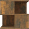 vidaXL - Salontafel - 40x40x40 - cm - bewerkt - hout - gerookt - eikenkleurig