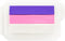 Snazaroo 3-Colour Split Cake 28g - Splitcake - Bloemen - Paars Roze Wit