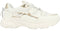 POSH by Poelman MADEE - Dames sneakers - Vetersluiting - Wit met goud