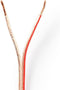 Nedis CAGW2500TR500 Speaker-kabel 2x 2,50 Mm2 50,0 M Folieverpakking Transparant