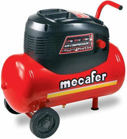 MECAFER compressor - 24L 1,5PK zonder olie + slang en blaaspistool