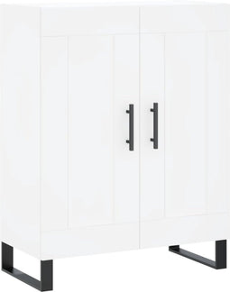 vidaXL - Dressoir - 69,5x34x90 - cm - bewerkt - hout - wit