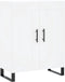 vidaXL - Dressoir - 69,5x34x90 - cm - bewerkt - hout - wit