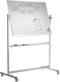 Whiteboard Lega 90x120cm verrijdbaar magnetisch emaille