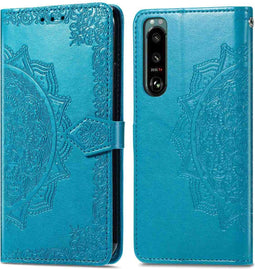 iMoshion Hoesje Geschikt voor Sony Xperia 5 IV Hoesje Met Pasjeshouder - iMoshion Mandala Bookcase - Turquoise