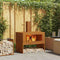 vidaXL - Vuurtoren - met - Schouw - 80x50x96 - cm - Weerbestendig - Staal