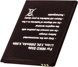 Accu geschikt voor de WIKO Slide batterij 3.8 volt 2500mAh met 9.5Wh