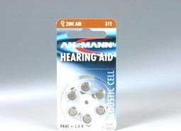 Ansmann Blister 6 X - Zinc-Air batterij PR 312 - 1.4 V (6 stuks)