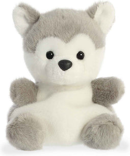 Palm Pals Busky Husky - Knuffel 13 cm - Past in palm van hand