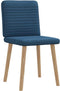 vidaXL - Eetkamerstoelen - 2 - st - stof - blauw