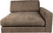 PTMD Nilla Sofa Chaise Longue Arm Right SiC Ant5 Brown
