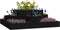 vidaXL - Plantenbak - 83x83x27 - cm - massief - grenenhout - zwart