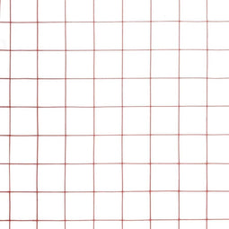 vidaXL Draadgaas vierkant 25x1.5 m staal met PVC coating rood