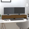 vidaXL - Monitorstandaard - 100x27x15 - cm - massief - grenenhout - honingbruin