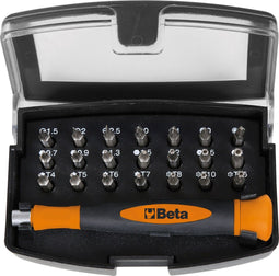 Beta Micro schroevendraaier set - 21 delig - Magnetische bithouder - Precisiewerk - Compacte opbergbox