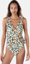 Barts Limea Wrap One Piece - Dames Badpak - Wikkeldetail V-hals - Gold