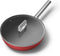 SMEG Wokpan Rood Mat - ø 30 cm / 5.2 Liter - Standaard anti-aanbaklaag