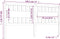 vidaXL - Hoofdbord - 185,5x4x100 - cm - massief - grenenhout - grijs