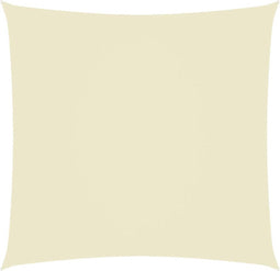 vidaXL - Zonnescherm - vierkant - 5x5 - m - oxford - stof - crèmekleurig