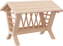 vidaXL - Hooiruif - voor - konijnen - 44x33x33 - cm - massief - vurenhout