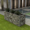 vidaXL - Gabion - plantenbak - verhoogd - 270x90x100 - cm - staal