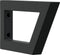 vidaXL - Wandbeugels - voor - wasbak - 2 - st - trapezium - staal - zwart