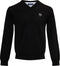 Mario Russo Pullover - Zwart - Maat XXL - Italiaanse Schnit - 85% Katoen Pullover