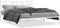 vidaXL - Bedframe - met - hoofdbord - metaal - wit - 150x200 - cm