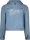 B.Nosy Y302-5340 - Meisjes Vest - Jeansjack met ritssluiting en pofmouwen - Maat 104