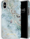 Selencia Hoesje Geschikt voor iPhone Xs / X Hoesje - Selencia Maya Fashion Backcover - blauw