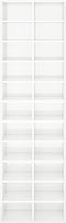 vidaXL - Schoenenkast - 22 vakken - 54x34x183 cm - hoogglans wit