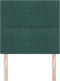vidaXL - Hoofdbord - met - knopen - Donkergroen - 80 - cm - van - Fluweel