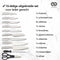 Infinity Goods Messenset - 16 Delig - Messenblok met Slijper en Schaar - RVS Zwart/Zilver (16 stuks)