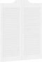 vidaXL - Draaideuren - louvredesign - 1-paar - 100x80 - cm - wit