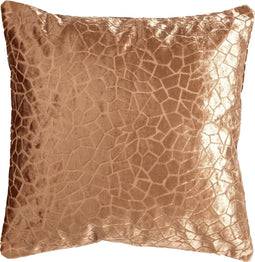 Dutch Decor CARO - Sierkussen met patroon 45x45 cm Tobacco Brown - bruin - Inclusief binnenkussen